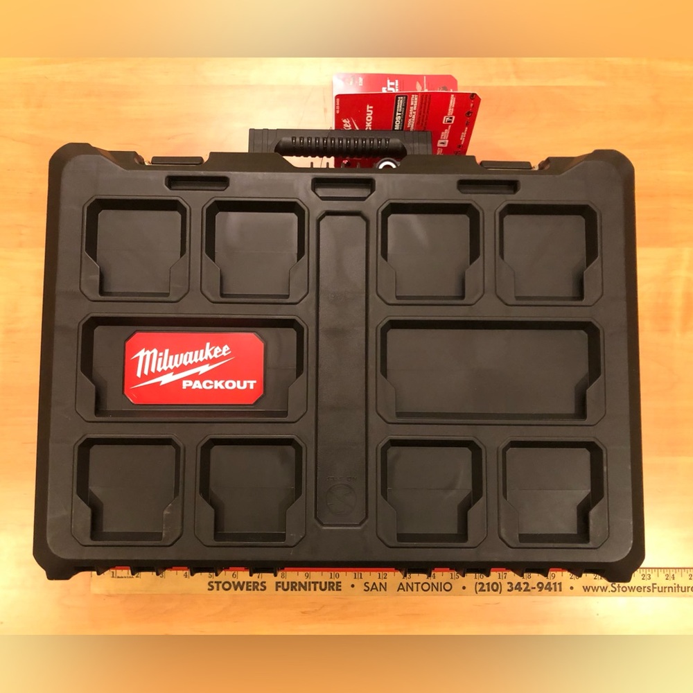 Milwaukee Packout Tool Case with Customizable insert, Polymer Construction